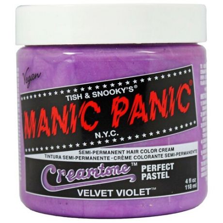 Крем Manic Panic Creamtone Velvet Violet фиолетовый пастельный оттенок, 118 мл