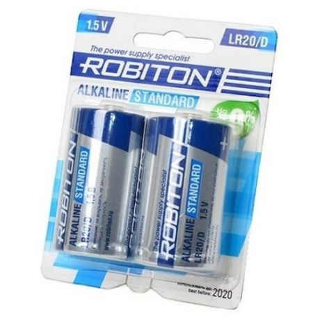 Батарейки Robiton LR20 Standard BL2