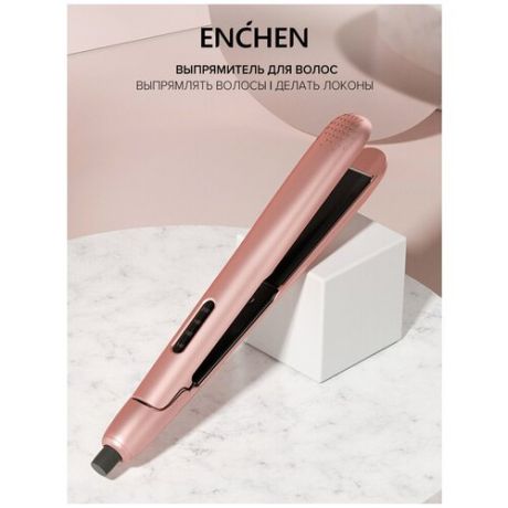Выпрямитель для волос Xiaomi Enchen Enrollor Hair Curling Iron (Pink)
