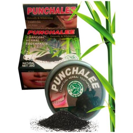 Растительная зубная паста Панчале угольная (Punchalee Charcoal Herbal Toothpaste)