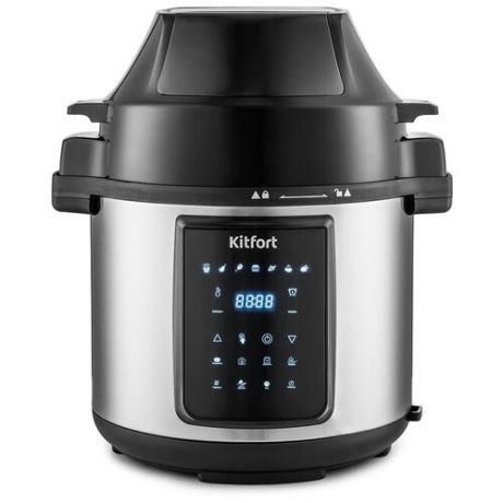 Скороварка Kitfort KT-215, черный/серебристый