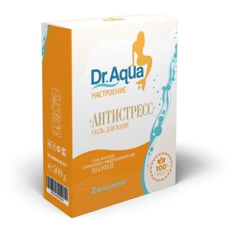 Dr. Aqua Соль для ванн морская ароматная Шалфей «Антистресс» с микроэлементами, 500 г