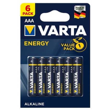 Батарейка VARTA ENERGY AAA, 6 шт.