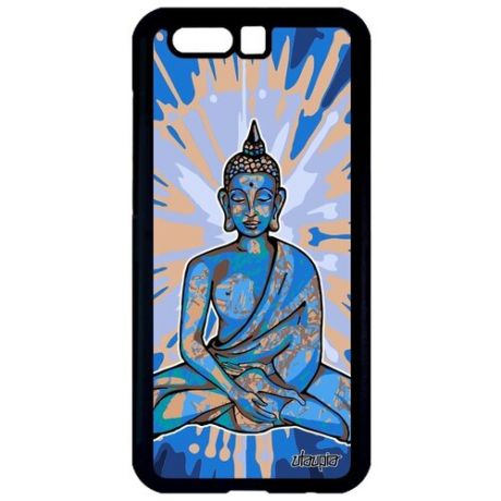 Красивый чехол для смартфона // Honor 9 // "Будда" Тибет Стиль, Utaupia, голубой