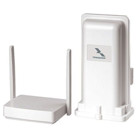 Комплект для усиления сигнала мобильного интернета Триколор DS-4G-5KIT белый