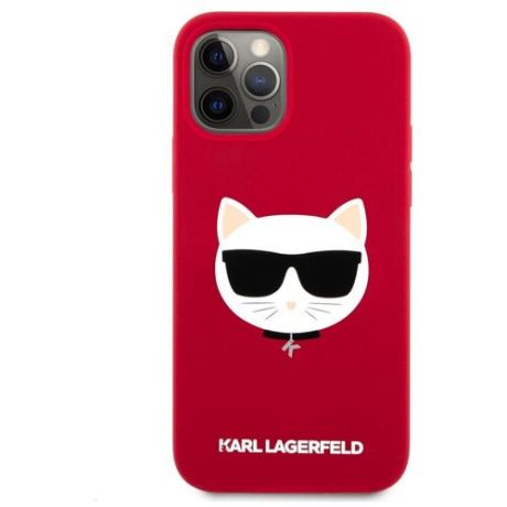 Чехол CG Mobile Karl Lagerfeld Liquid silicone Choupette Hard для iPhone 12 Pro Max, цвет Красный (KLHCP12LSLCHRE) KLHCP12LSLCHRE