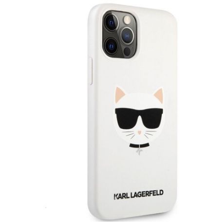 Чехол CG Mobile Karl Lagerfeld Liquid silicone Choupette Hard для iPhone 12/12 Pro, цвет Белый (KLHCP12MSLCHWH) KLHCP12MSLCHWH