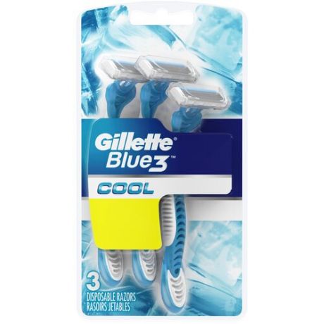 Бритвенный станок Gillette Blue3 Cool одноразовый, 3 шт.