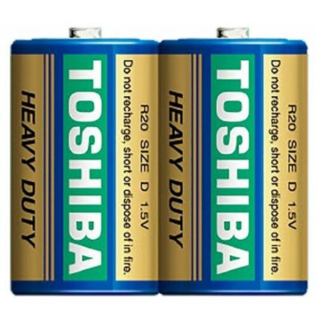 Батарейки Toshiba Economy Heavy Duty R20 KG- SL(B) SP2TC, спайка 2 шт.