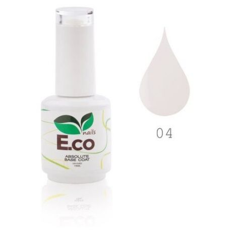 E.co nails Базовое покрытие Absolute Base Coat, 01, 15 мл