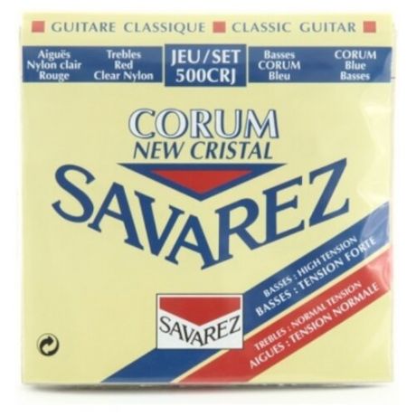 500CRJ New Cristal Corum Комплект струн для классической гитары, смешанное натяжение, Savarez