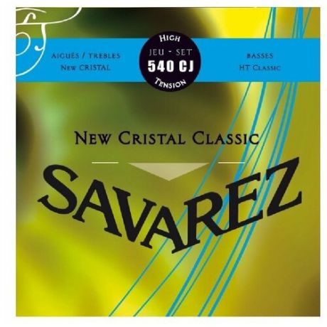 540CJ New Cristal Classic Комплект струн для классической гитары, сильное натяж, посеребр, Savarez