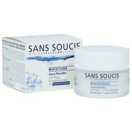 Sans Soucis Moisture Aqua Benefits Крем увлажняющий 24-часового ухода для сухой кожи лица, 50 мл