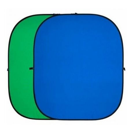 Фон FST BP-025, xромакей, складной, 150х200 см, зеленый / синий