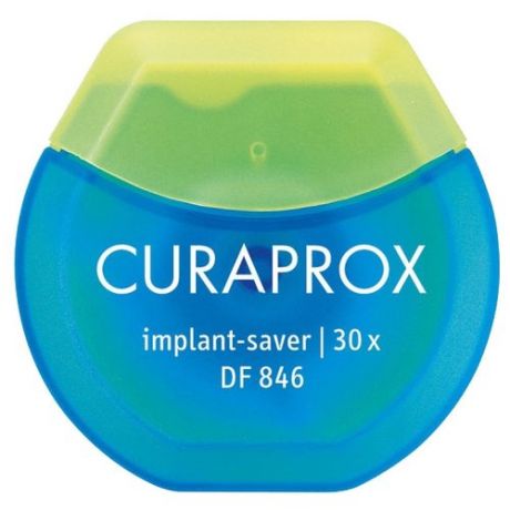 Curaprox Нить межзубная эластичная из микроволокна implant-saver, 30 шт.