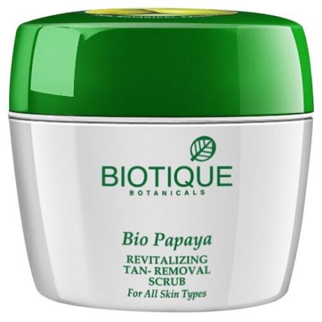 Biotique скраб для лица Bio Papaya Revitalizing Tan-Removal Scrub 75 г