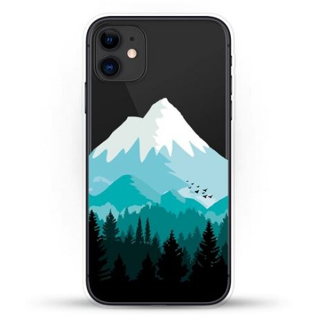 Силиконовый чехол Снежные горы на Apple iPhone 11