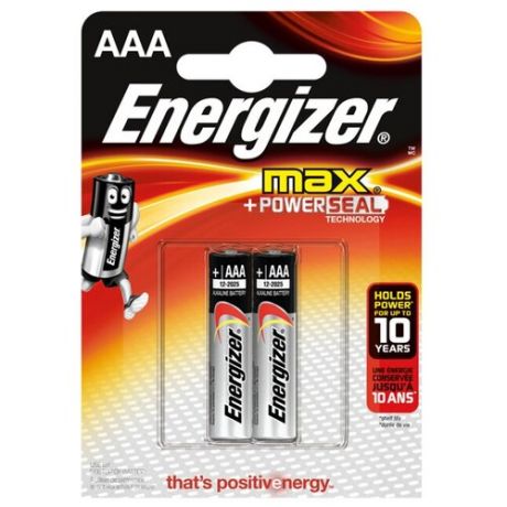Батарейки Energizer MAX AAA, 2 шт