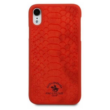 Чехол для iPhone XR Santa Barbara Knight PC+кожа (Красный)