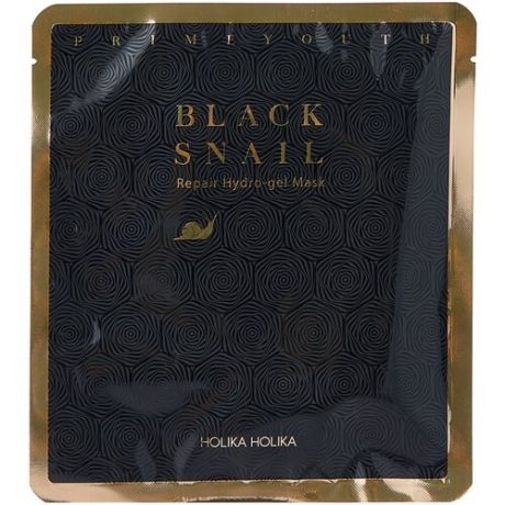 Holika Holika гидрогелевая маска с экстрактом муцина черной улитки Prime Youth Black Snail Repair, 25 г