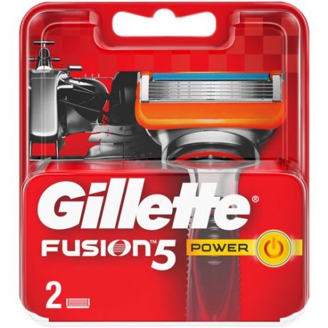 Сменные кассеты Gillette Fusion5 Power, 2 шт.