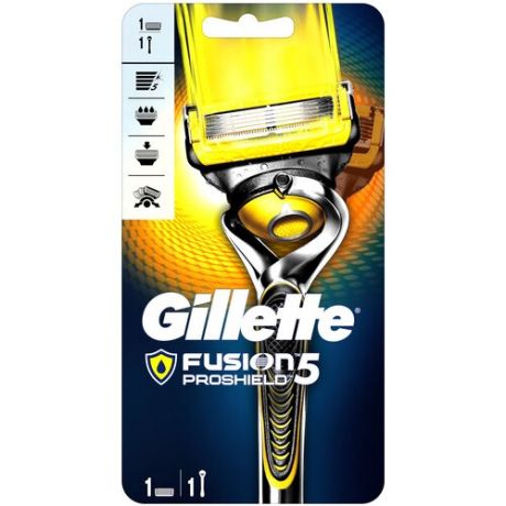 Бритвенный станок Gillette Fusion5 Proshield Flexball, сменные кассеты 1 шт.