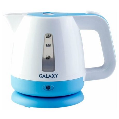 Чайник GALAXY GL0223, белый/голубой