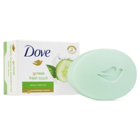 Dove Крем-мыло кусковое Прикосновение свежести, 135 г