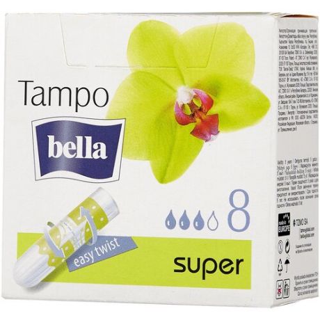 Bella тампоны Tampo super, 3 капли, 16 шт.