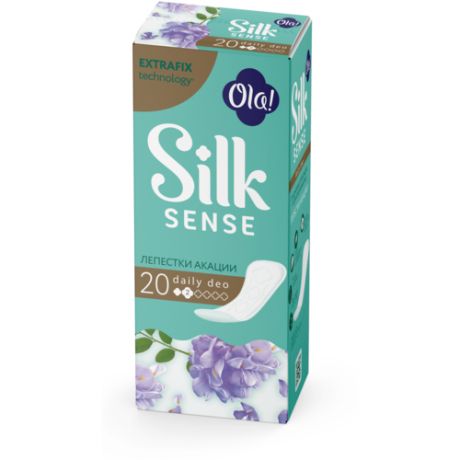 Ola! прокладки ежедневные Silk Sense Daily Deo Лепестки Акации, 2 капли, 40 шт.
