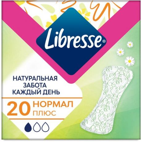 Libresse прокладки ежедневные Natural Care Normal, 1 капля, 40 шт.
