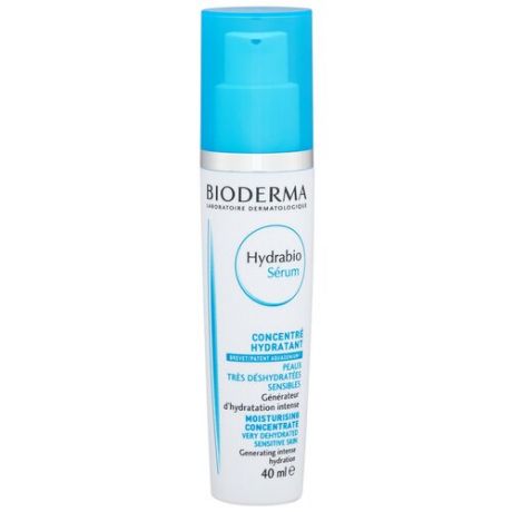 Bioderma сыворотка для лица Hydrabio с гиалуроновой кислотой для обезвоженной кожи, 40 мл