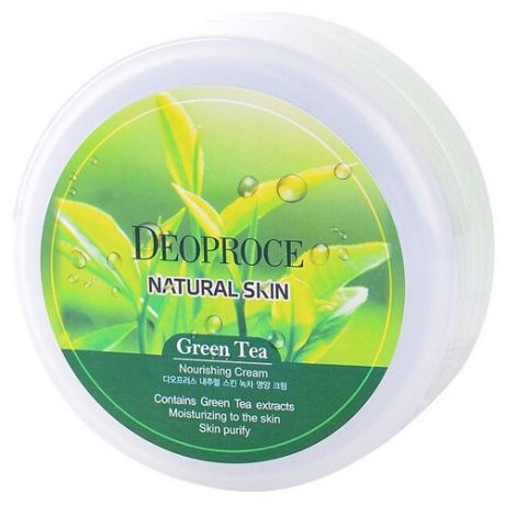 Deoproce Крем для тела Natural Skin Green Tea Nourishing Cream, 100 г