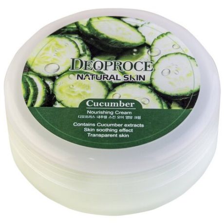 Deoproce Крем для тела Natural Skin Cucumber Nourishing Cream, 100 г