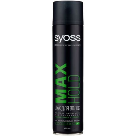 Syoss Лак для волос Max hold, экстрасильная фиксация, 400 мл