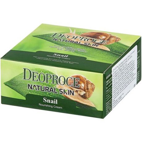 Deoproce Крем для тела Natural Skin Snail Nourishing Cream, 100 г