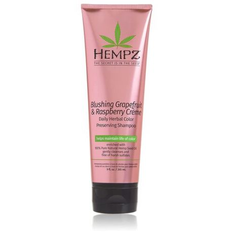 Hempz шампунь Daily Hair Care Blushing Grapefruit & Raspberry Creme, 265 мл