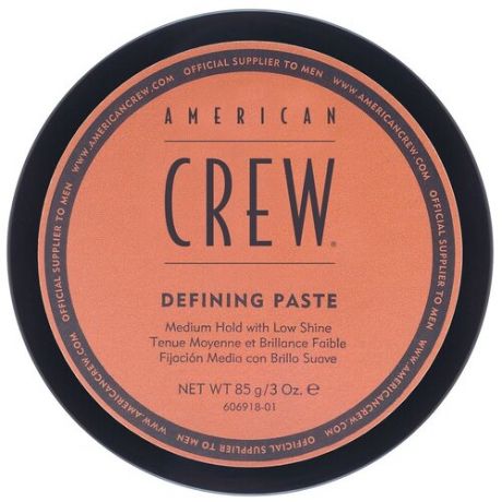 American Crew Паста Defining Paste, средняя фиксация, 85 г