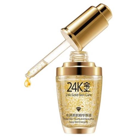 BioAqua 24K Gold Skin Care Сыворотка для лица с частицами золота и гиалуроновой кислотой, 30 мл