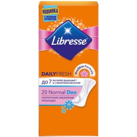 Libresse прокладки ежедневные Dailyfresh Normal Deo, 32 шт.