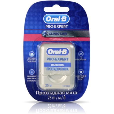 Oral-B зубная нить Pro-Expert Clinic Line Прохладная мята, 18 г