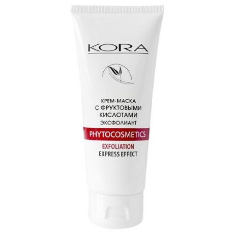 Kora Крем-маска эксфолиант Phytocosmetics Exfoliation Express Effect с фруктовыми кислотами 100 мл