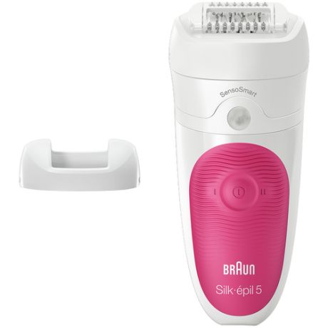 Эпилятор Braun 5-500 Silk-epil SensoSmart белый/розовый