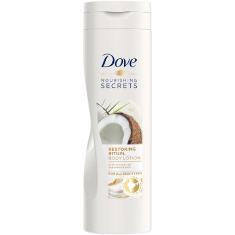 Dove Лосьон для тела Nourishing Secret восстанавливающий с кокосовым маслом и миндальным молочком, 250 мл