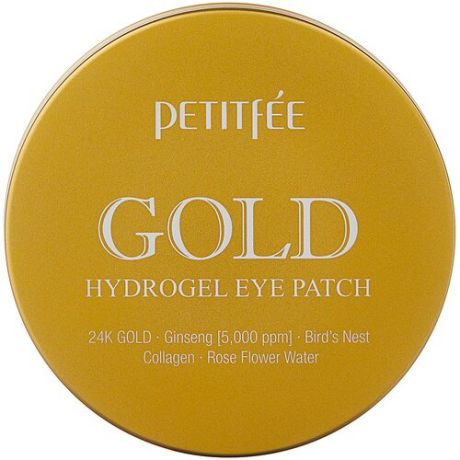 Petitfee Гидрогелевые патчи для век Gold Hydrogel Eye Patch, 60 шт.