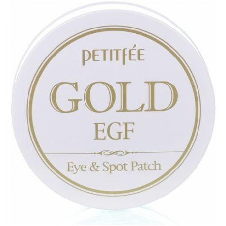 Petitfee Гидрогелевые патчи для век с золотыми частицами и фактором роста Gold & EGF eye & spot patch, 90 шт.