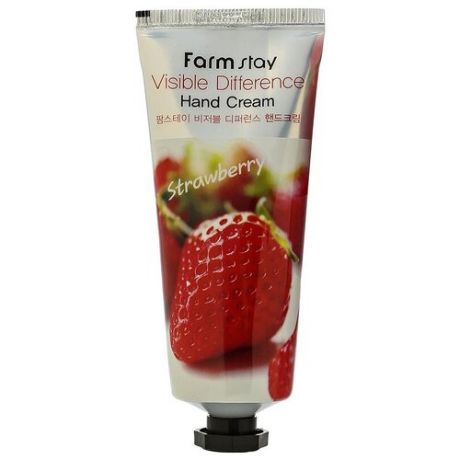 Farmstay Крем для рук Visible difference Strawberry, 100 г