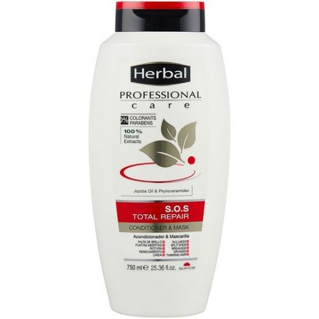 Herbal Кондиционер-Маска S.O.S Total Repair для волос, 750 мл