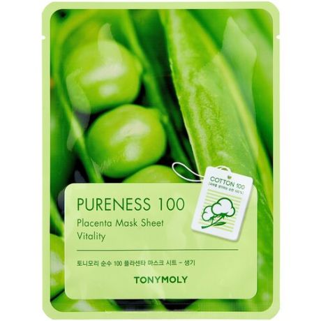 TONY MOLY тканевая маска Pureness 100 Placenta, 21 мл