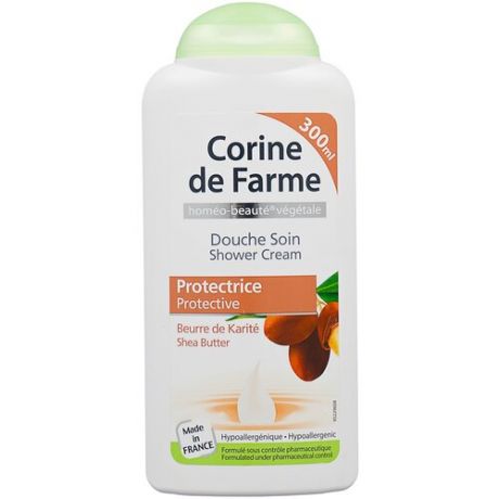 Гель для душа CORINE de FARME Защищающий с экстрактом карите, 750 мл